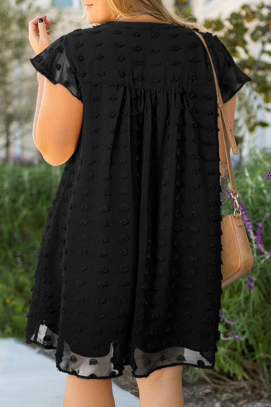Lilith - The Dotty Ruffle Mini — plus-size dress, Kothlis