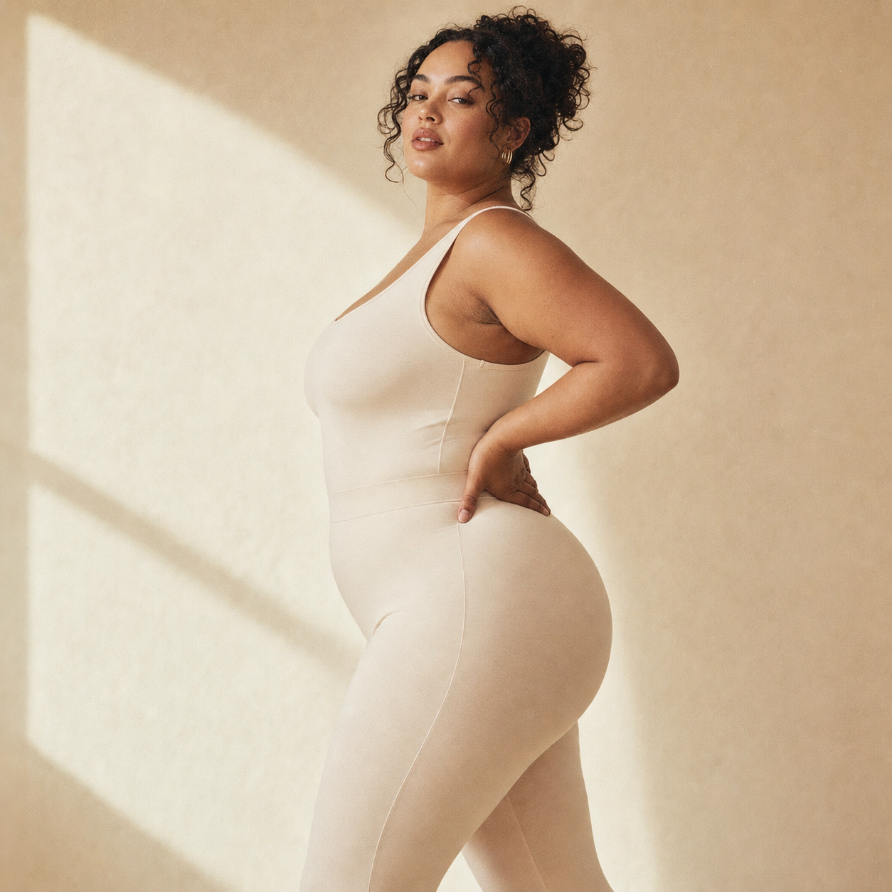 Nude bodysuit and leggings - Kothlis Curve Essentials