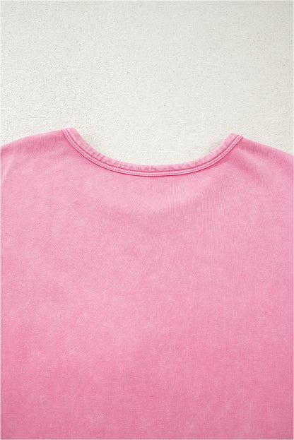 Bonbon Bowknot Waffle Sweatshirt - Mineral Wash — plus-size sweatshirt, Kothlis