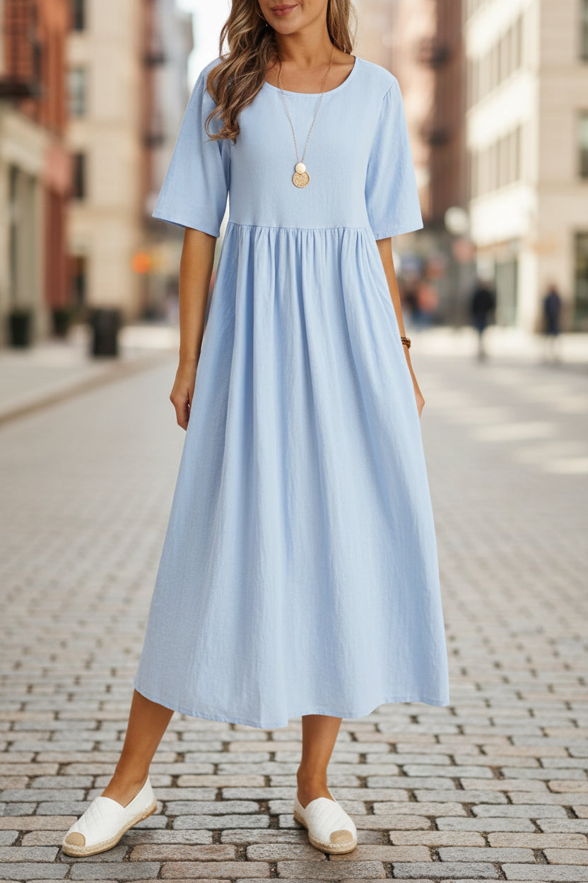 Cotton-Linen Pocket Midi, from Kothlis