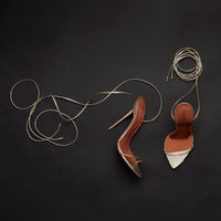 Women's Ankle Strap Stiletto Sandals | Pointed-Toe PU Heels