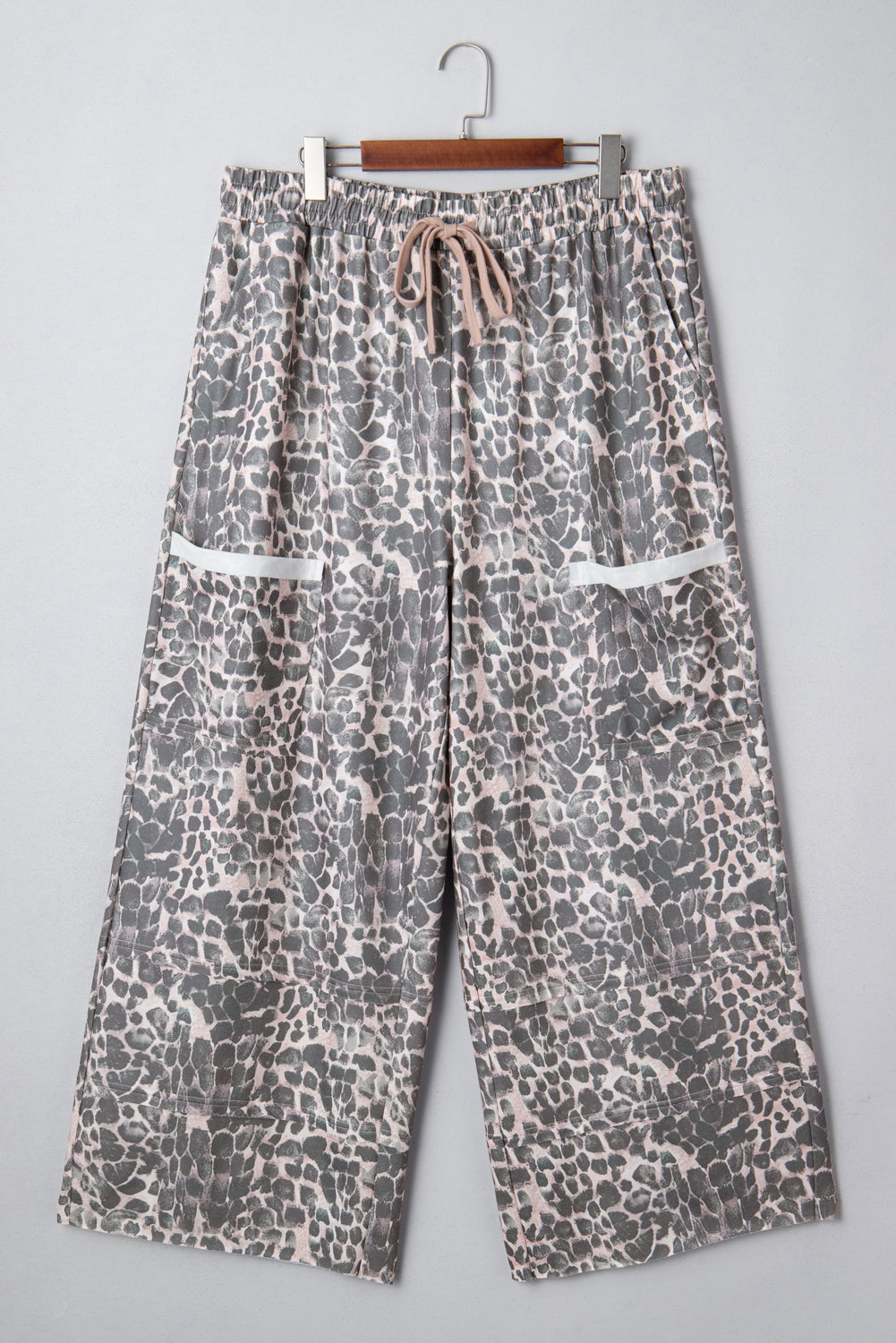 Hadley - Leopard Drawstring Pants — plus-size bottoms, Kothlis