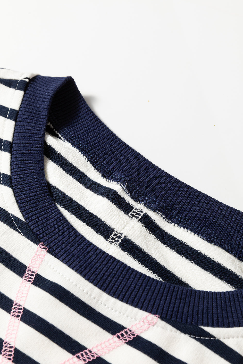 Blue Stripe Colorblock Sweatshirt - Made to Layer — plus-size sweatshirt, Kothlis