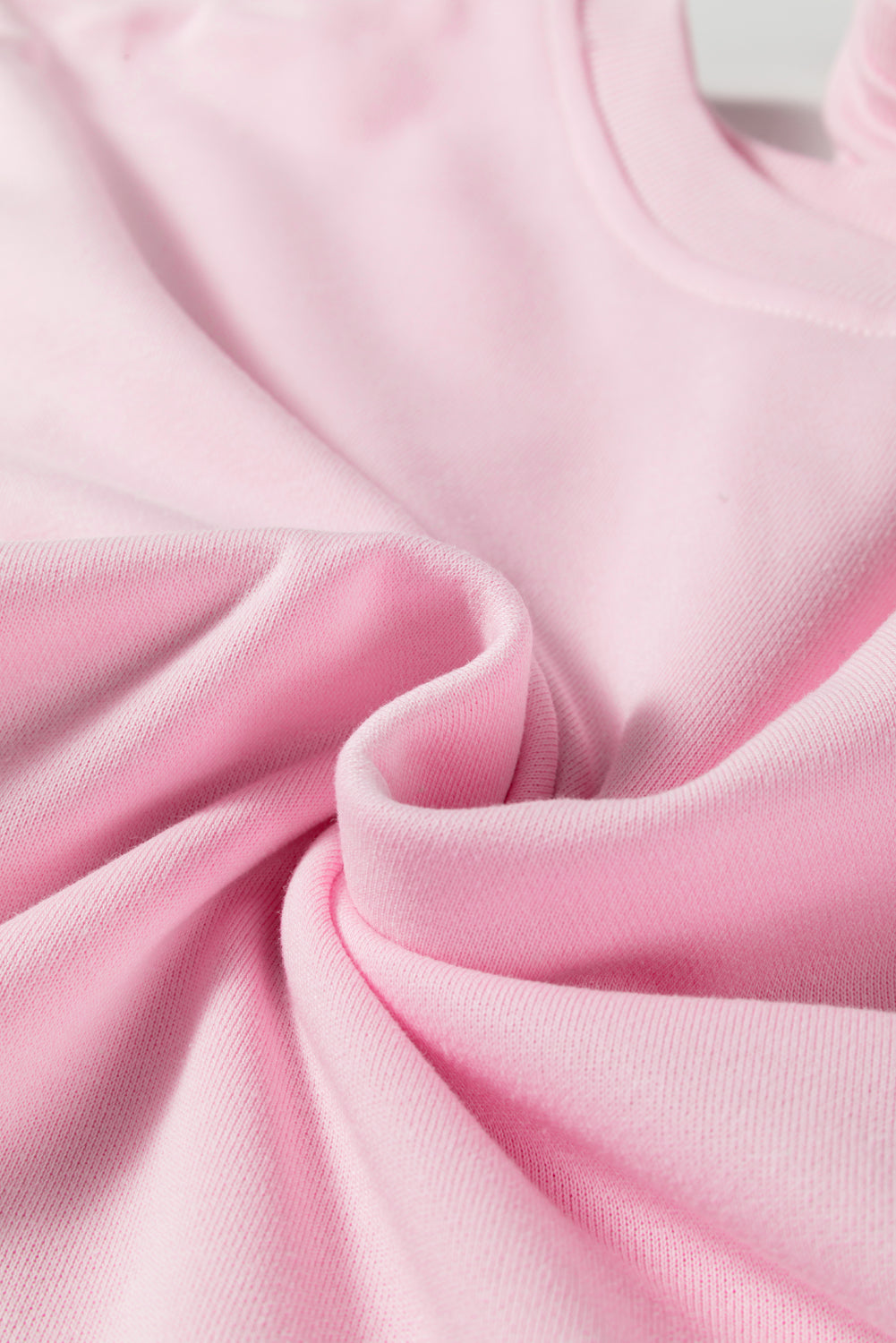 Pink Colorblock Drop-Shoulder Sweatshirt — plus-size sweatshirt, Kothlis