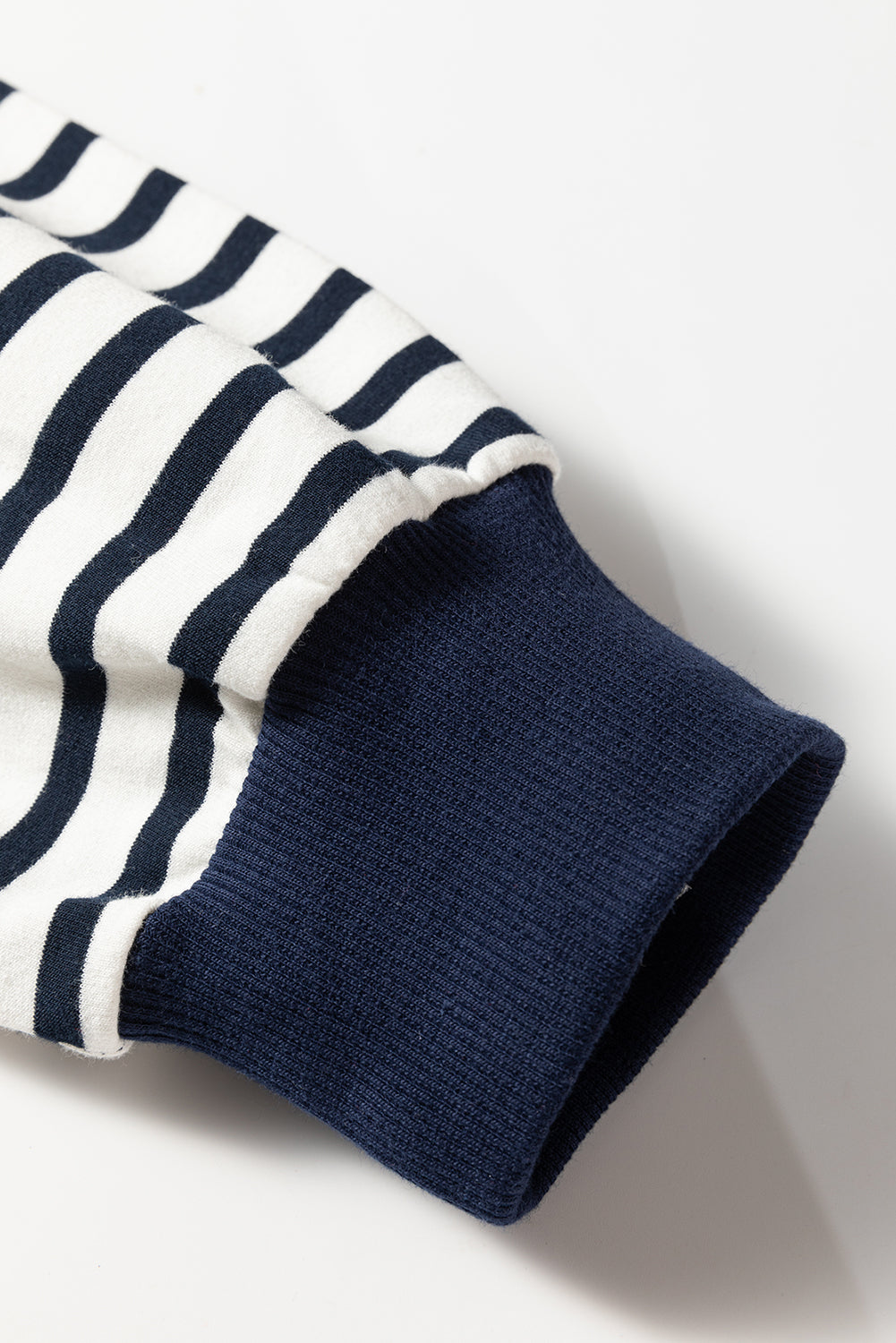 Blue Stripe Colorblock Sweatshirt - Made to Layer — plus-size sweatshirt, Kothlis