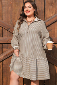 Noor Sleeve Ruffled Mini PLUS Dress