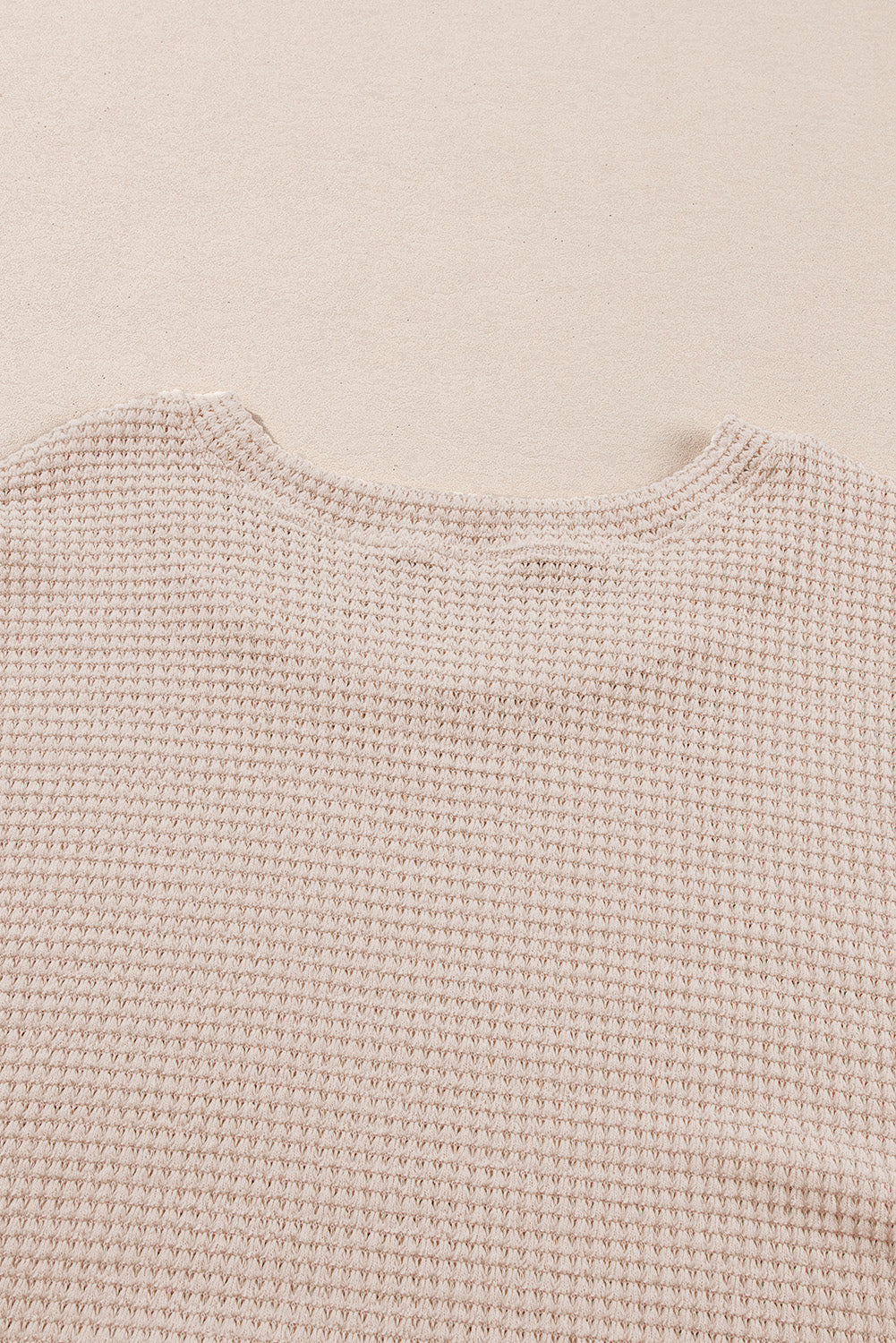 Beige Faux Two-Piece Floral Knit Top — plus-size long-sleeve top, Kothlis