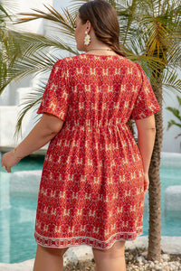 Natasha Waist Flowy Mini PLUS Dress