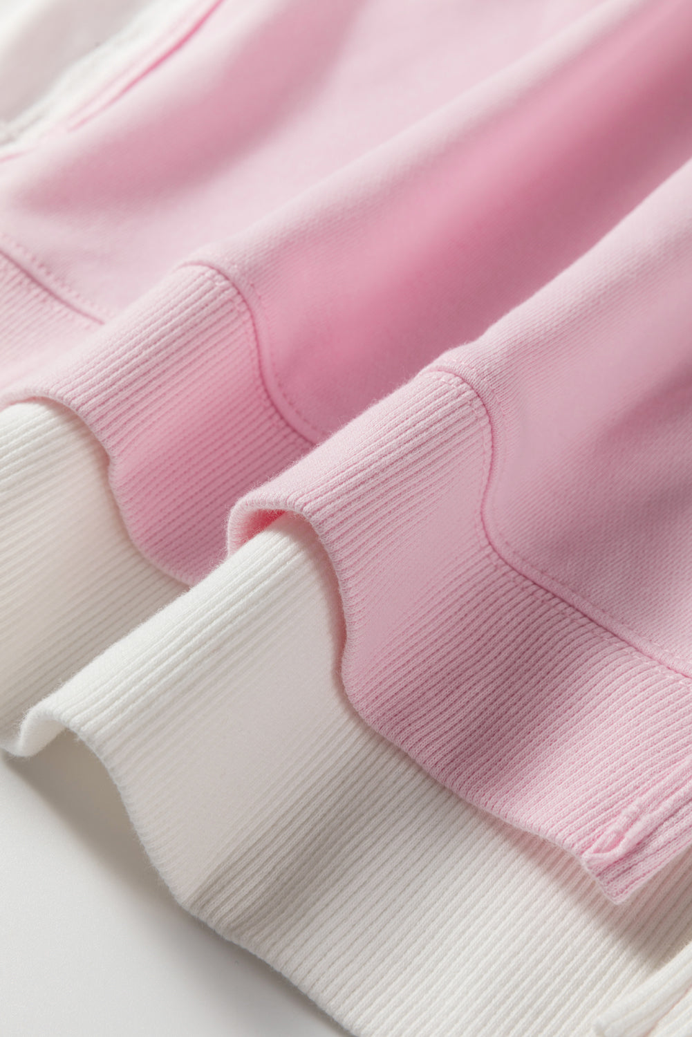 Pink Colorblock Drop-Shoulder Sweatshirt — plus-size sweatshirt, Kothlis