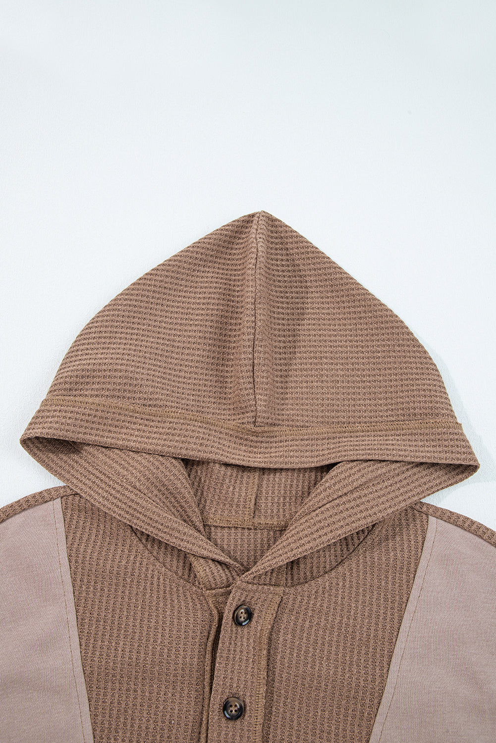 Goat Waffle Patchwork Hoodie - Pocket-Forward — plus-size sweatshirt, Kothlis