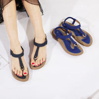 Women's PU Ankle Strap Platform Sandals | Low Heel Open-Toe Summer Shoes