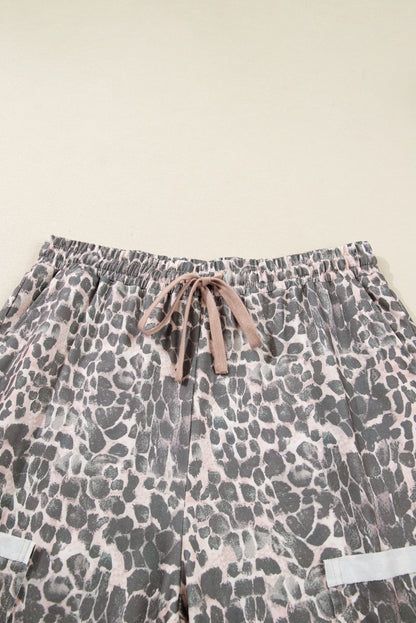 Hadley - Leopard Drawstring Pants — plus-size bottoms, Kothlis