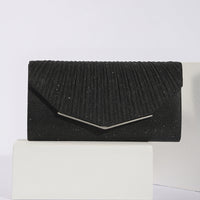 Vintage Evening Clutch Bag - Pleated Pillow Handbag for Women - Party Wedding Banquet Purse