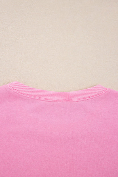 Pink Big-Bow Lace Dolman Sweatshirt — plus-size sweatshirt, Kothlis