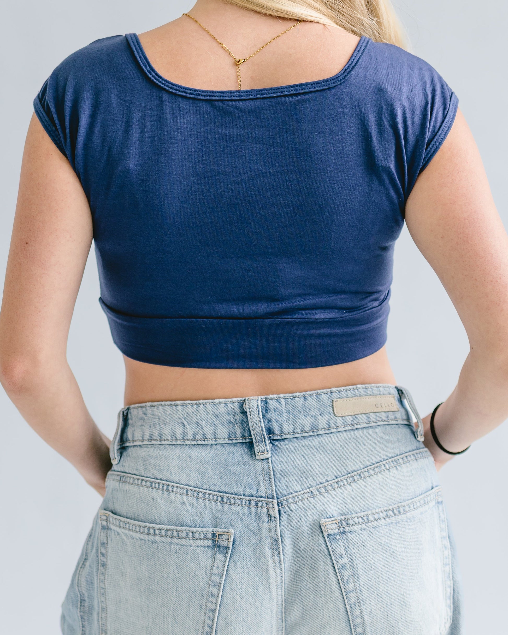 Lina - The Square-Neck Layering Tee — plus-size top, Kothlis
