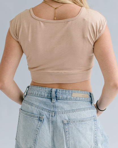 Lina - The Square-Neck Layering Tee — plus-size top, Kothlis