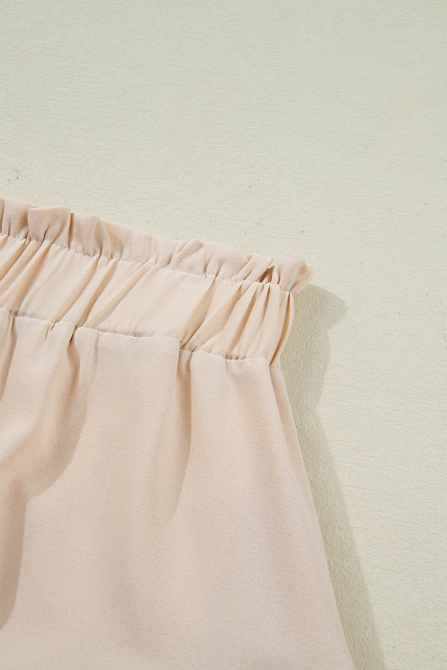 Millie - Ruffled Boho Shorts in Parchment — plus-size bottoms, Kothlis
