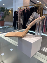 Basically Nude Clear Strap Block Heels – Comfortable & Stylish Footwear for Any Occasion