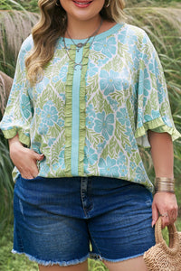 Elina Trim Short Sleeve PLUS Blouse