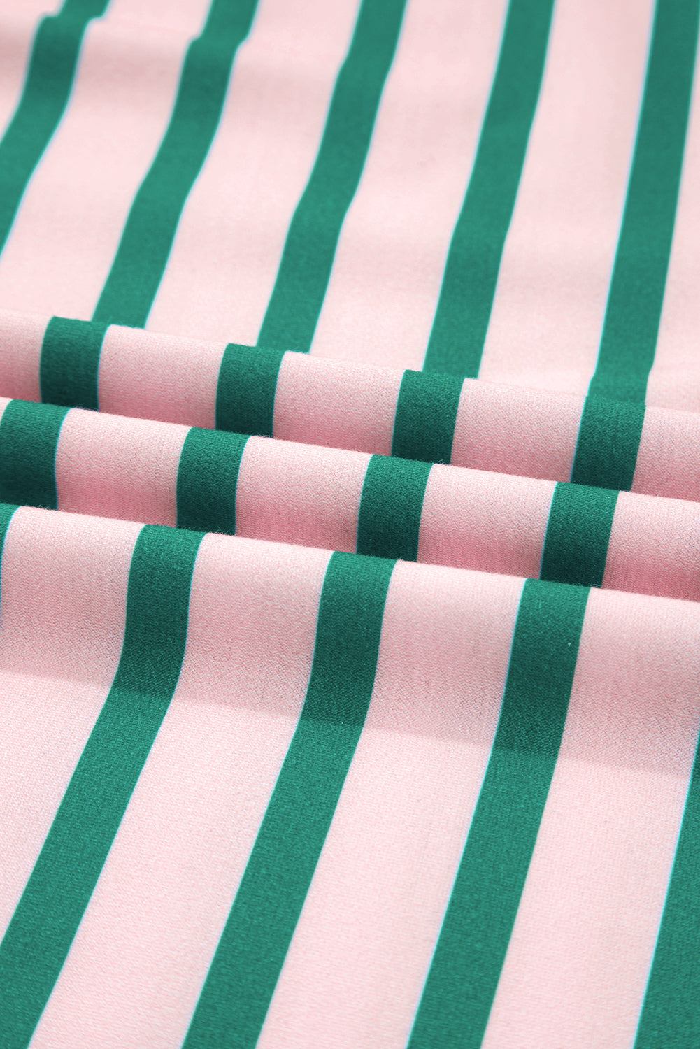 Green Stripe Side-Slit Colorblock Sweatshirt — plus-size sweatshirt, Kothlis