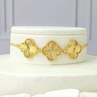 Clover Van Cleef Bracelet Jewelry Inspired 18k Gold Plated Adjustable Bracelet