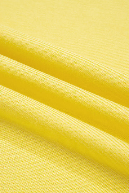 Yellow Stripe Colorblock Crewneck Sweatshirt — plus-size sweatshirt, Kothlis