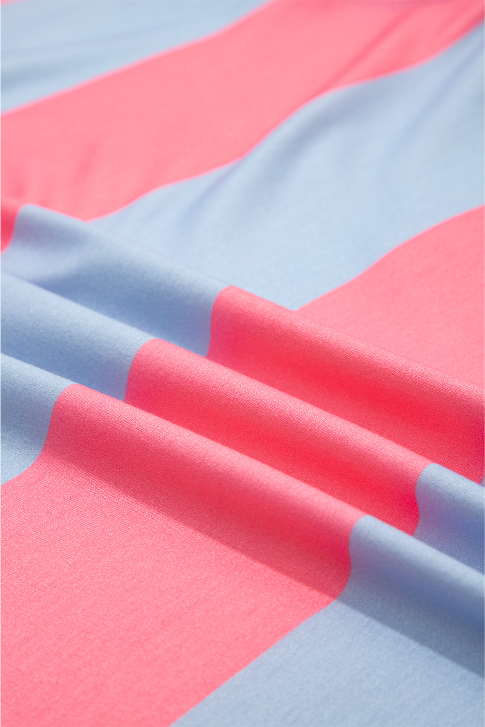 Blue Stripe Zip-Up Colorblock Pullover — plus-size sweatshirt, Kothlis