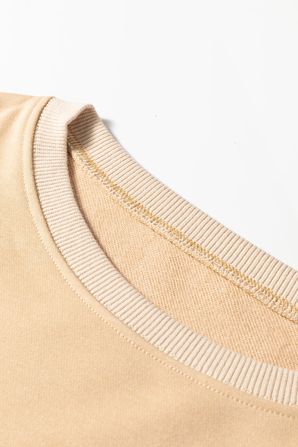 Khaki Floral Patchwork Relaxed Top — plus-size sweatshirt, Kothlis