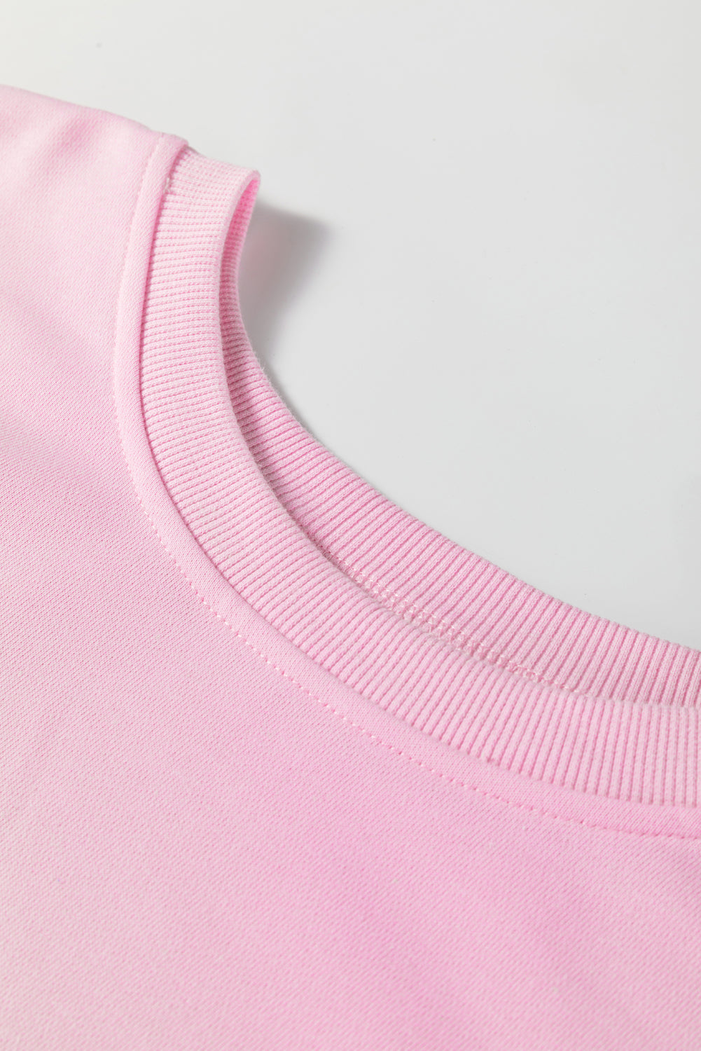 Pink Colorblock Drop-Shoulder Sweatshirt — plus-size sweatshirt, Kothlis