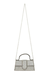 Jessie Luxe Jeweled Crossbody Bag with Detachable Handle and Spacious Interior