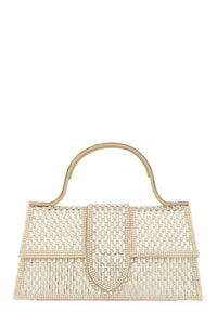 Jessie Luxe Jeweled Crossbody Bag with Detachable Handle and Spacious Interior