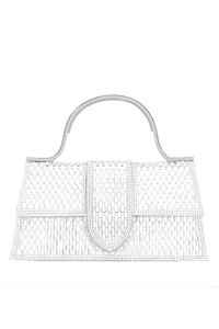 Jessie Luxe Jeweled Crossbody Bag with Detachable Handle and Spacious Interior