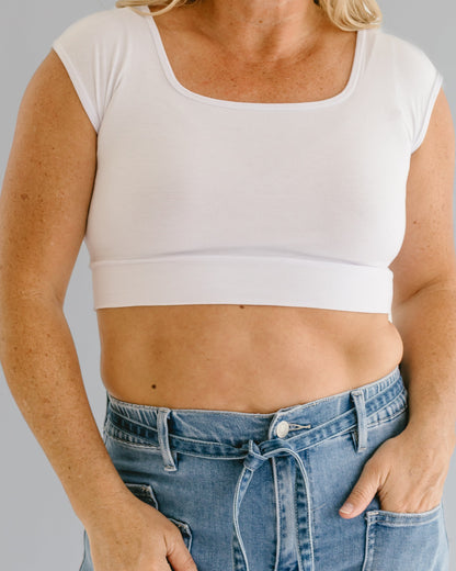 Lina - The Square-Neck Layering Tee — plus-size top, Kothlis